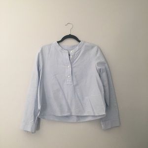 Madewell half button top